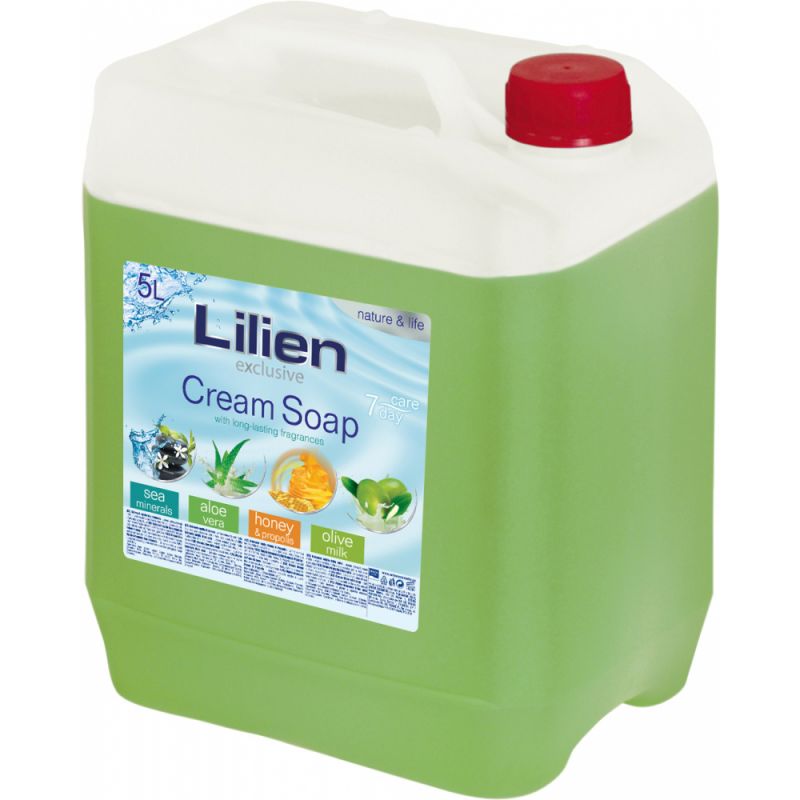 Мыло для рук Lilien Aloe Vera Cream Soap (алоэ) 5000 мл