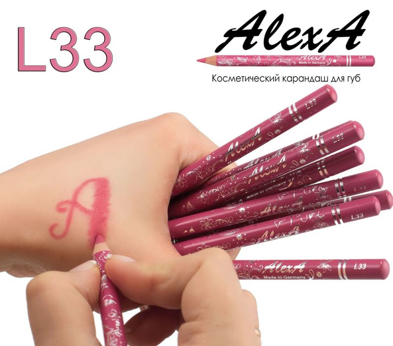 Олівець для губ AlexA Lip Pencil L33 (лілово-малиновий)