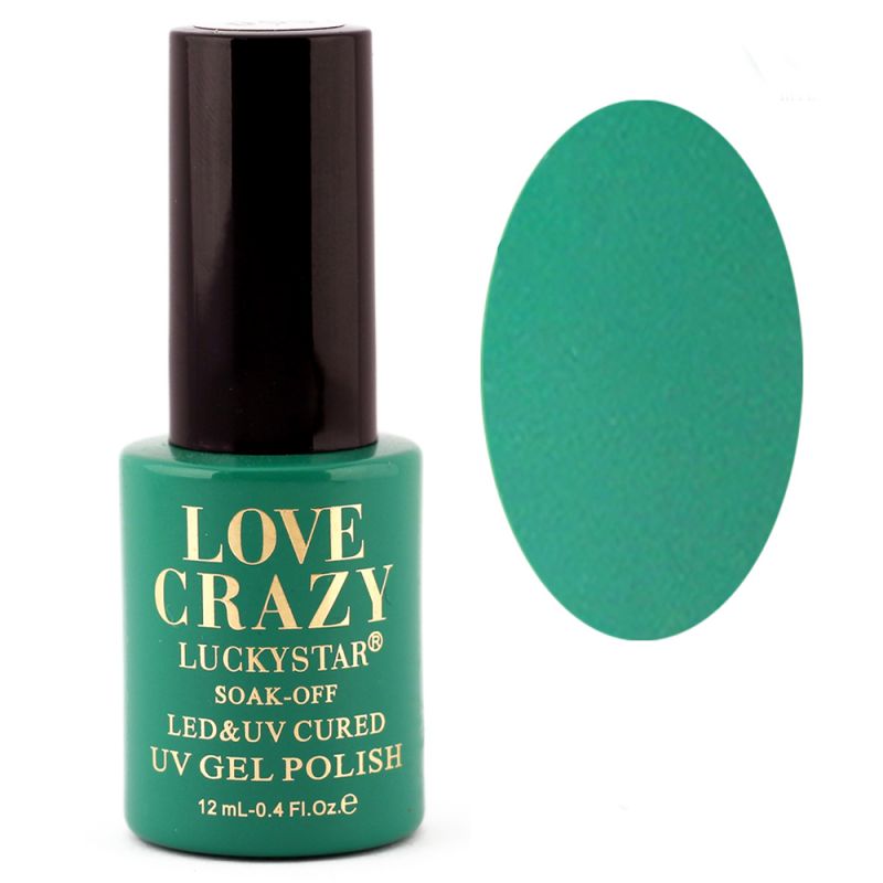 Гель-лак Milano Love Crazy LuckyStar №059 (зеленый, эмаль) 12 мл