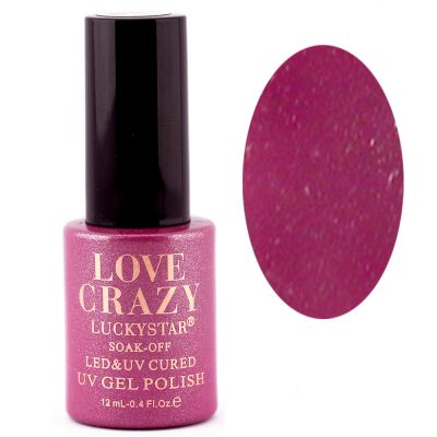 Гель-лак Milano Love Crazy LuckyStar №063 (фиолетово-малиновый с микроблеском) 12 мл