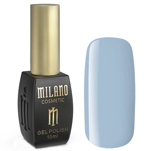 Гель-лак Milano №088 (ніжний сіро-блакитний, емаль) 10 мл