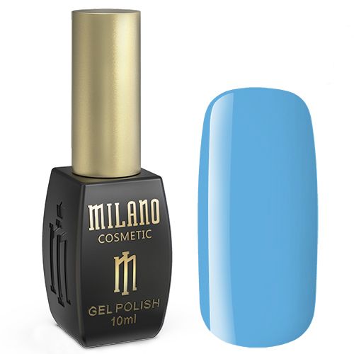 Гель-лак Milano №107 (яскраво-блакитний, емаль) 10 мл