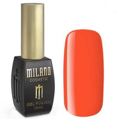 Гель-лак Milano №123 (насыщенный оранжевый, эмаль) 10 мл