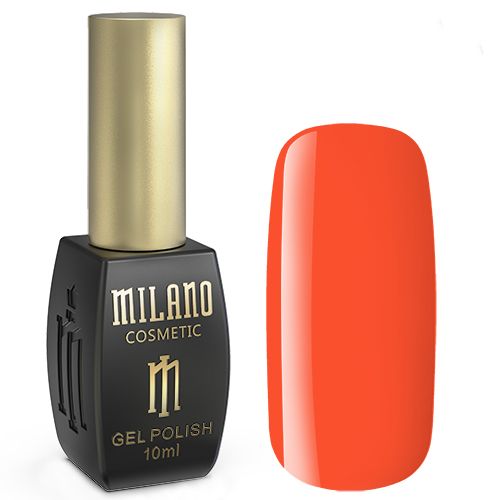 Гель-лак Milano №123 (насыщенный оранжевый, эмаль) 10 мл