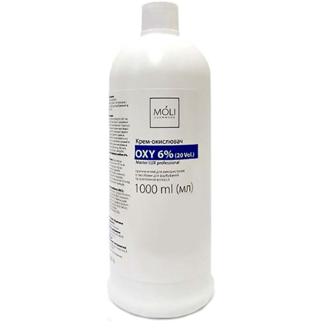 Крем-окислювач Moli Oxy 6% (20 Vol) 1000 мол