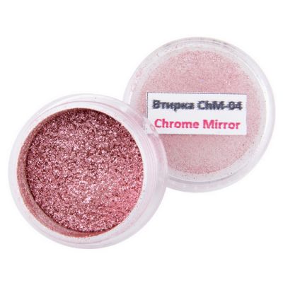 Втірка для нігтів Chrome Mirror ChM-4 (дзеркальний рожевий) 1 г