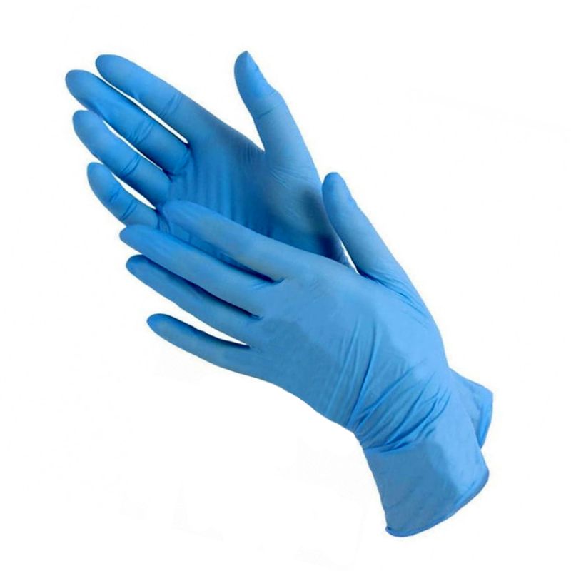 Перчатки нитриловые неопудренные Medicom SafeTouch Advanced Slim Blue M 100 штук