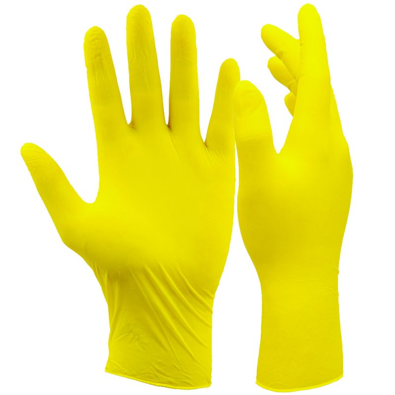 Перчатки нитриловые опудренные AMPri Style Lemon XS 100 штук
