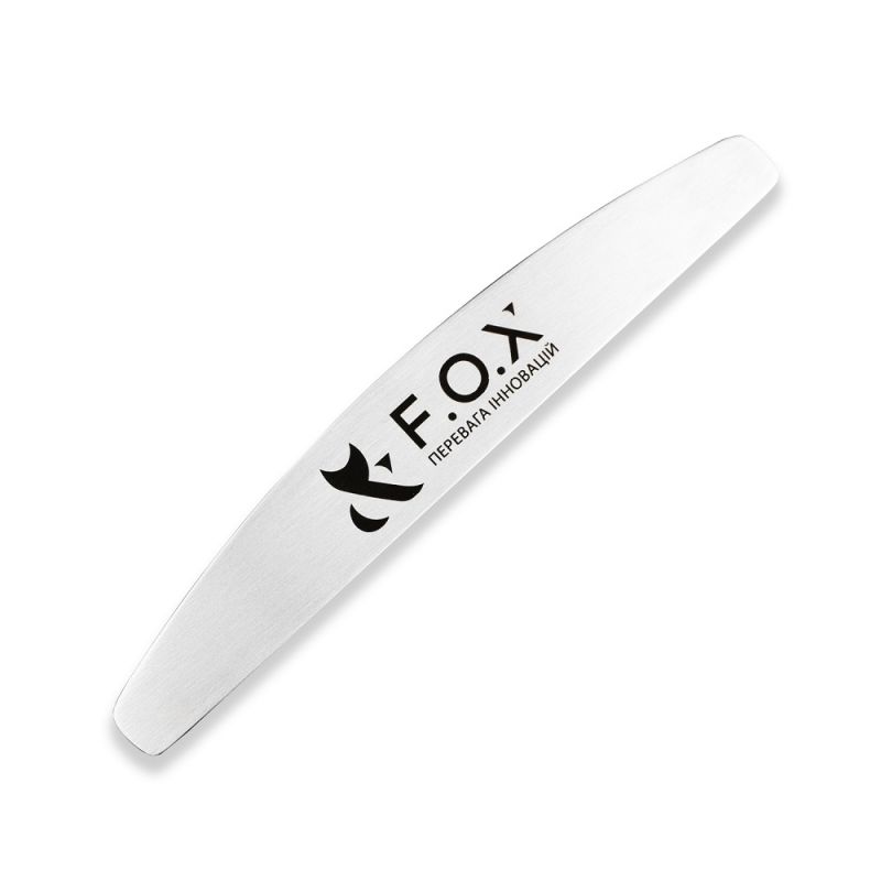 Пилка-основа для ногтей F.O.X Nail File Metall 135 мм (полумесяц, металл)