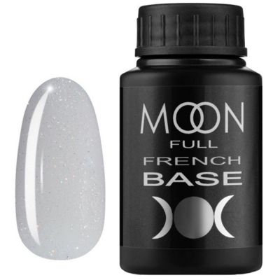 База для гель-лака Moon Full French №15 (светло-серый с микроблеском) 30 мл