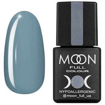Гель-лак Moon Full Color №150 (світлий сіро-блакитний, емаль) 8 мл