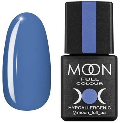 Гель-лак Moon Full Color №154 (блакитний з сірим подтоном, емаль) 8 мл