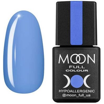 Гель-лак Moon Full Color №155* (воздушно-синий, эмаль) 8 мл