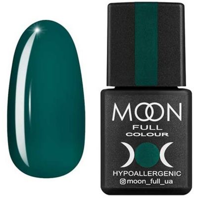 Гель-лак Moon Full Color №185* (ярко-зеленый, эмаль) 8 мл