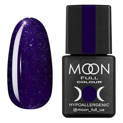 Гель-лак Moon Full №318 (фиолетовый с серебристым шиммером) 8 мл