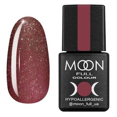 Гель-лак Moon Full №320 (темно-розовый винтажный с мелким шиммером) 8 мл