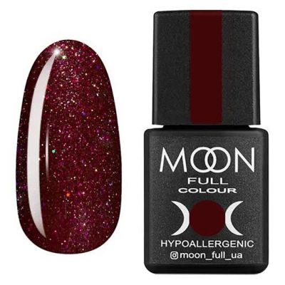 Гель-лак Moon Full Diamond №19 (сливовий з рожевим шимером) 8 мл