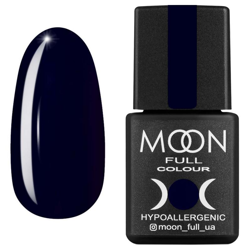 Гель-лак Moon Full Fashion Color №240 (темний чорнильно-синій, емаль) 8 мл