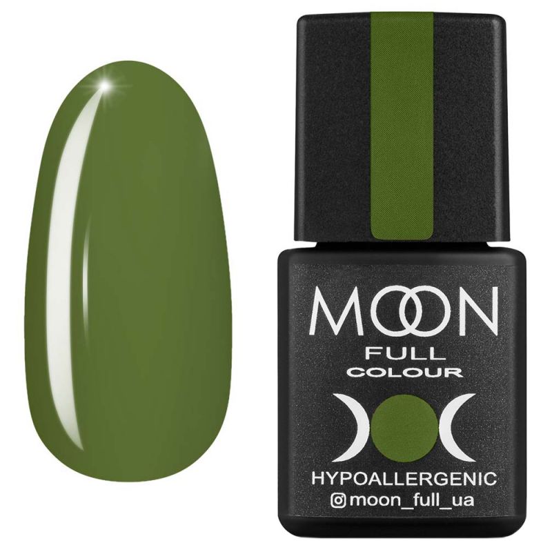 Гель-лак Moon Full Fashion Color №243 (лісовий зелений, емаль) 8 мл