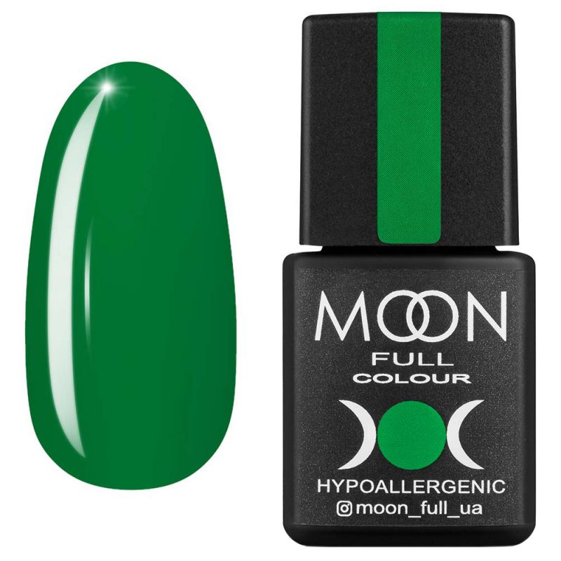 Гель-лак Moon Full Fashion Color №244 (изумрудно-зеленый, эмаль) 8 мл