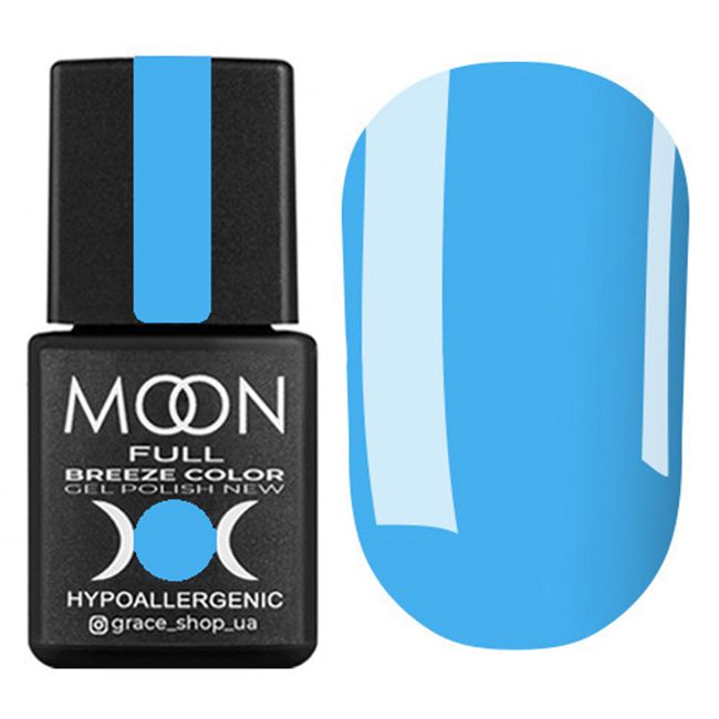 Гель-лак Moon Full Breeze Color №419 (блакитний, емаль) 8 мл