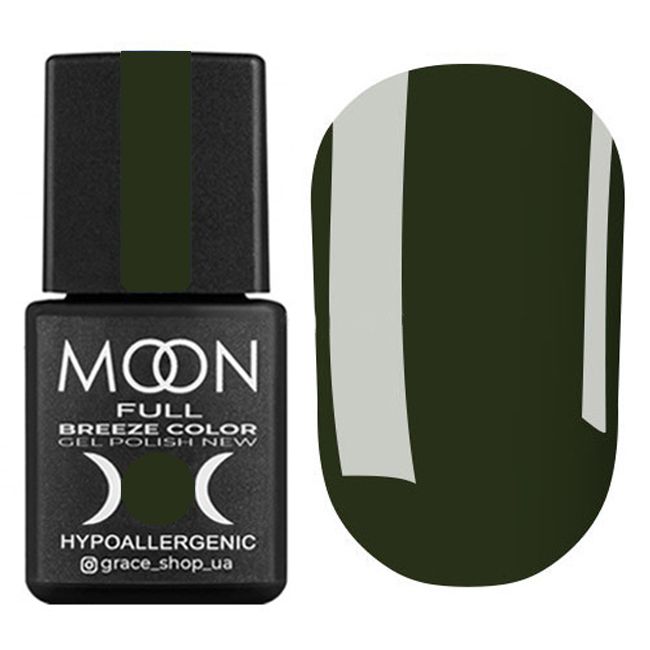 Гель-лак Moon Full Breeze Color №425 (темний зелено-коричневий, емаль) 8 мл
