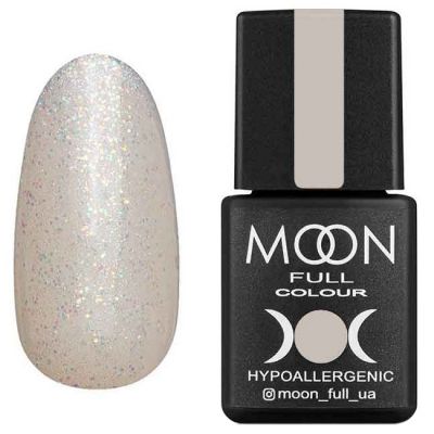 Гель-лак Moon Full Opal Color №502 (напівпрозорий з різнобарвним шимером) 8 мл