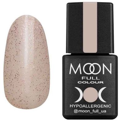 Гель-лак Moon Full Opal Color №503 (бежевый полупрозрачный с розовым шиммером) 8 мл