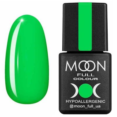 Гель лак Moon Full Summer 2020 №633 (яскраво-зелений, емаль) 8 мл