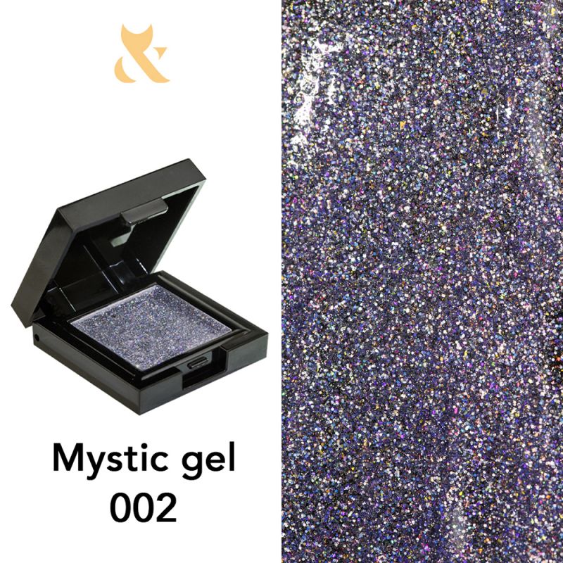 Гель-лак F.O.X Mystic Gel №002 (фиолетовый, светоотражающий) 5 мл