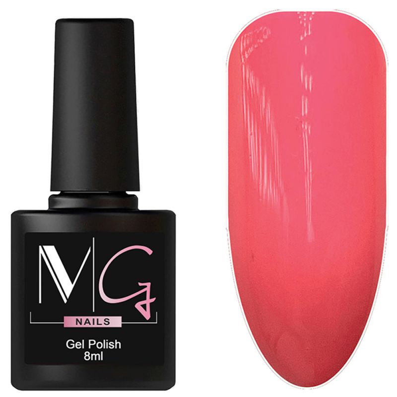 Гель-лак MG №048 Carnation Pink (глибокий пурпурово-рожевий, емаль) 8 мл