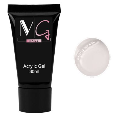 Акрил-гель для нігтів MG Acrylic Gel №01 (прозорий) 30 мл
