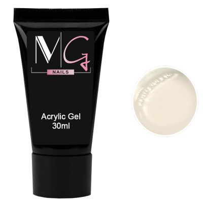 Акрил-гель для нігтів MG Acrylic Gel №02 (білий) 30 мл