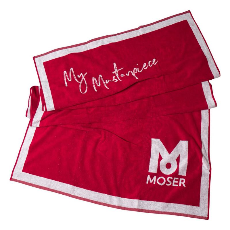 Полотенце с логотипом Moser 0092-6390 (красное)