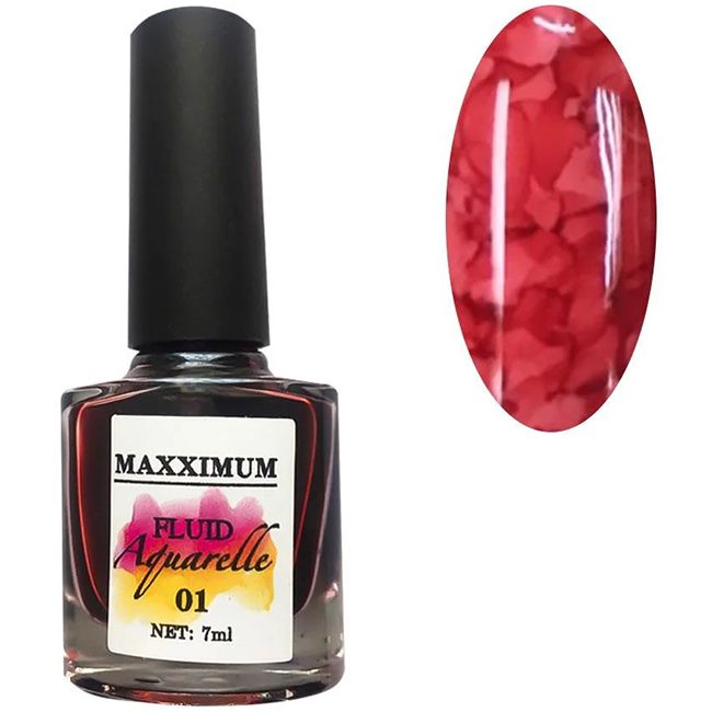 Акварельный флюид MaXXImum Fluid Aquarelle №01 (красный) 7 мл