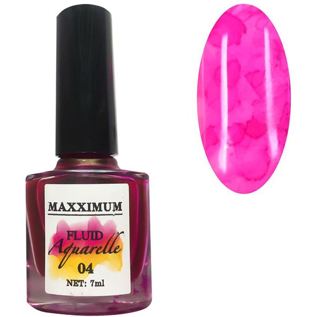 Акварельний флюїд MaXXImum Fluid Aquarelle №04 (рожевий) 7 мл