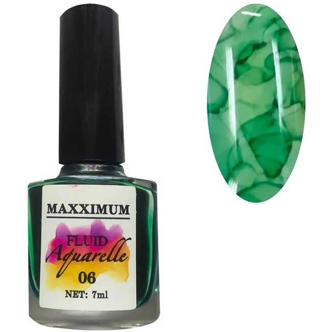 Акварельный флюид MaXXImum Fluid Aquarelle №06 (зеленый) 7 мл