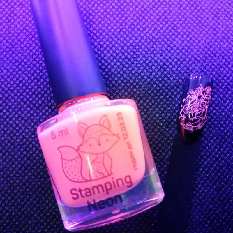 Лак-фарба для стемпінга MaXXImum Stamping Neon №1 (рожевий) 8 мл