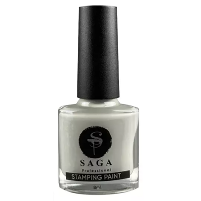 Лак-краска для стемпинга Saga Stamping Paint №22 (светло-серый) 8 мл
