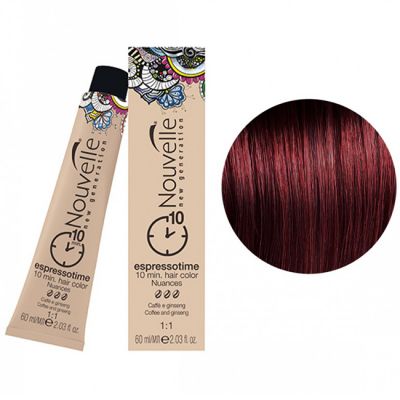 Крем-краска для волос Nouvelle Espressotime 5.6 (каштановый светло-красный) 60 мл