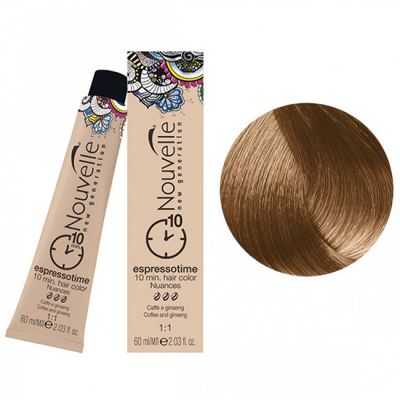 Крем-краска для волос Nouvelle Espressotime 8.3 (светлый золотистый блондин) 60 мл