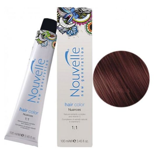 Крем-краска для волос Nouvelle Hair Color 4.45 (кофейный) 100 мл