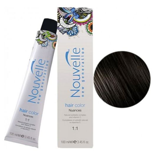Крем-фарба для волосся Nouvelle Hair Color 4.7 (ебенове дерево) 100 мл