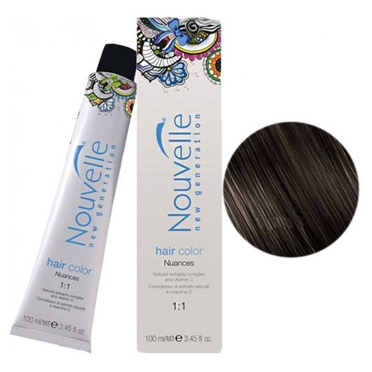 Крем-краска для волос Nouvelle Hair Color 4.78 (оникс) 100 мл