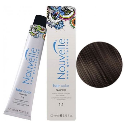 Крем-фарба для волосся Nouvelle Hair Color 5.1 (світлий попелясто-коричневий) 100 мл