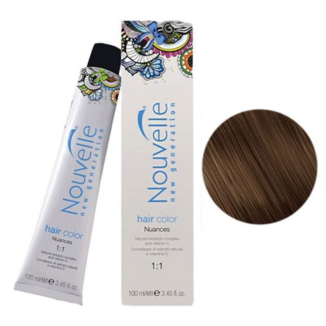 Крем-краска для волос Nouvelle New Generation Hair Color 6 (темно-русый) 100 мл