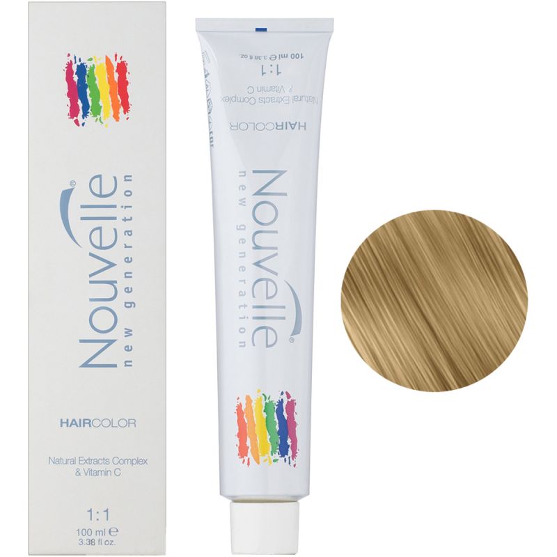 Крем-фарба для волосся Nouvelle Hair Color 8.00 (насичений світло-русявий) 100 мл