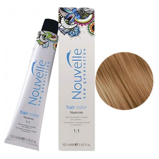 Крем-фарба для волосся Nouvelle Hair Color 8.31 (золотистий попелястий світло-русявий) 100 мл