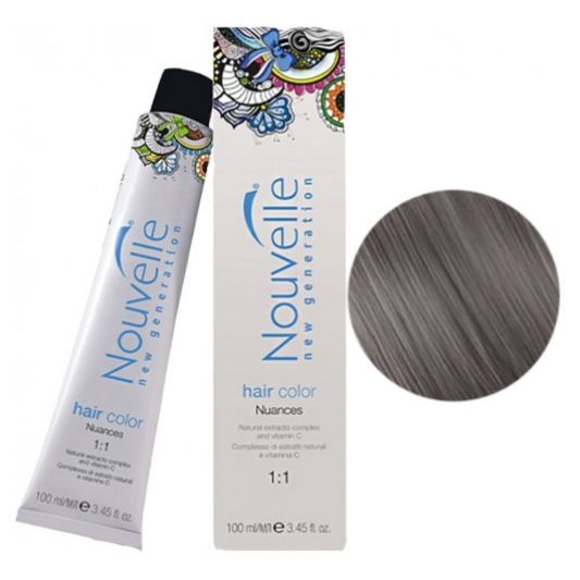 Крем-краска для волос Nouvelle Hair Color 8.71 (темно-серебряный) 100 мл