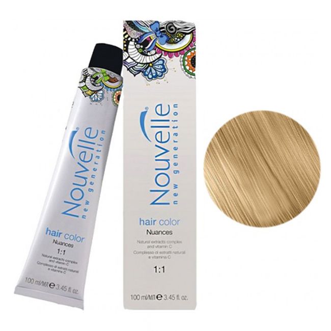Крем-краска для волос Nouvelle New Generation Hair Color 9 (светлый блондин натуральный) 100 мл